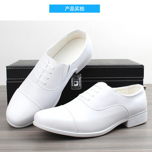 Chaussures habillées en cuir blanc pour hommes, chaussures de mariage formelles, Oxfords, taille 40 41 42 43 44 45 46 47 48 49 50 - Product Image 3