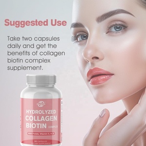 Suplementos de Colágeno y Vitamina C en Cápsulas con Biotina para la Piel, Venta Caliente OEM ODM - Product Image 5