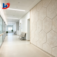 Panneau acoustique en bois de pin HENGJIU, moderne, ignifuge, non toxique, sans formaldéhyde, absorption acoustique hautement efficace, hôpital, clinique