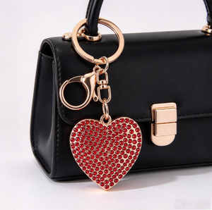 Llavero de cristal con forma de corazón, colgante para bolso, bonito regalo para el Día de San Valentín, regalo para pareja de novios recién casados. - Product Image 6
