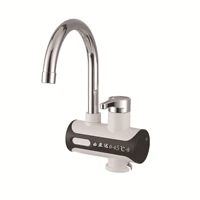 Robinet Chauffe-Eau Électrique 220V Instantané Sans Réservoir pour Cuisine, Affichage Numérique, Mélangeur à Débit Chauffant
