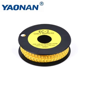 Marqueur de câble de haute qualité en <span class=keywords><strong>PVC</strong></span> profilé EC ECJ, <span class=keywords><strong>manchon</strong></span> de marquage de câble EC-0, marqueur de tracé de câble - Product Image 3