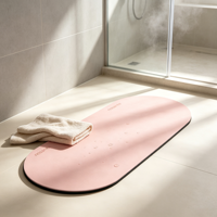 Tapis de yoga commercial en caoutchouc, 3 mm d'épaisseur, forme ovale, antidérapant, résistant aux taches et à l'eau, pour Pilates et fitness féminin