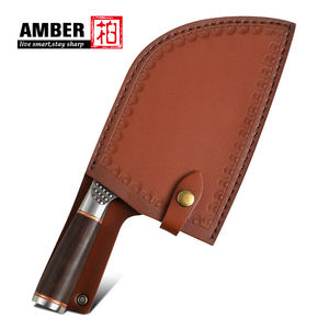 Manico in legno professionale in acciaio al carbonio grande coltello Vking Almazan cucina Chef <span class=keywords><strong>Set</strong></span> di <span class=keywords><strong>coltelli</strong></span> <span class=keywords><strong>da</strong></span> macellaio con guaina in pelle - Product Image 5