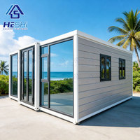 Villa conteneur préfabriquée extensible complète de 40 pieds, 1, 2, 3, 4 ou 5 chambres, cuisine de luxe, maison modulaire, cabane, garantie 5 ans