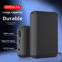 Chargeur de batterie de téléphone portable super mini, batterie externe portable 5000 mAh, Powerbank format carte de crédit