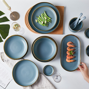 Nordic Style Ceramic Restaurant Tableware <b>Dinnerware</b> <b>Sets</b> <b>for</b> Dinner Dinner <b>Set</b> <b>for</b> One Person Stoneware <b>Dinnerware</b> <b>Sets</b> - Product Image 4