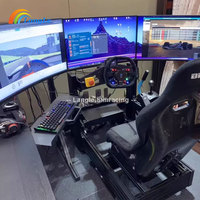 Cockpit de simulation de course VR/AR/MR pour simulateur de vol et de moto, avec cadre en aluminium, pour usage commercial en intérieur