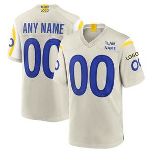 Nuevas Camisetas de Fútbol Americano Personalizadas al por Mayor 2026, Camisetas Deportivas Estilo Los Ángeles con Bordado del Nombre del Equipo, Fabricación Rápida para Tu Marca - Product Image 2