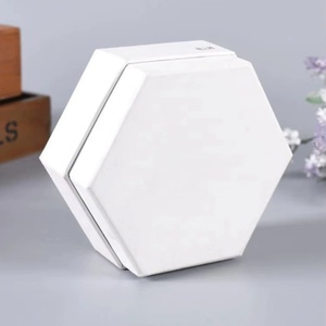Custom Hexagonal Cosmetics <b>Gift</b> <b>Boxes</b> with Color Block Design, Logo Printing & Wedding Candy Packaging - Product Image 1