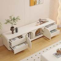 Meuble TV moderne et luxueux, petit meuble en bois pour appartement, combinaison table basse pour salon, également adapté à la chambre à coucher