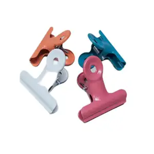 Hot-selling Fashion Office Stationery Portable Metal Clip High-quality Color Bulldog Clip