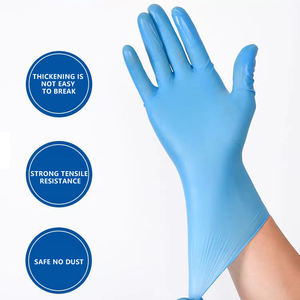 Guanti Monouso in Nitrile SunnyHope di Colore Blu Senza Polvere per Visita Medica Senza Lattice - Product Image 2