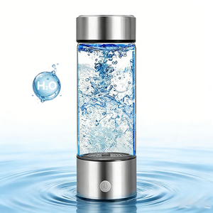 Générateur <span class=keywords><strong>d</strong></span>'eau hydrogénée portable rechargeable en verre, électrolyse rapide en 3 minutes, isolation thermique, pour bureau, maison et voiture - Product Image 1