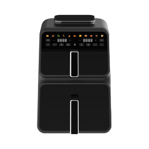 หม้อทอดไร้น้ำมันแบบคู่<span class=keywords><strong>10L</strong></span> 9L 11L 2ลิ้นชักทำความร้อนสองชั้นเตาทอดอากาศอัจฉริยะเตาอบดิจิตอลขนาดเล็กและหม้อทอดอากาศ - Product Image 5