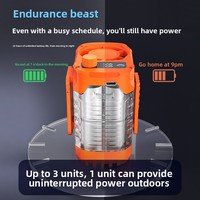 Ventilateurs personnels Pop 1-199 vitesses, 6000 mAh rechargeables, ventilateur de chemise portable, ventilateur de taille portable avec affichage LED et lumière à clipser