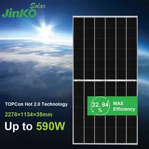 लंबे/जा/jino सौर पैनल मोनो मोनोक्रिस्टलाइन pv फोटोवोल्टिक आधा सेल सौर ऊर्जा पैनल मूल्य 580 वाट 590w 600w