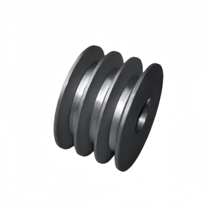 3-Rillen A-Typ Riemenscheibe aus Gusseisen, Dreieckige Riemenscheibe für Getriebemotoren, Spezielle Massive Flachriemenscheibe - Product Image 2