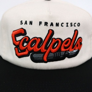 Bán buôn giá rẻ phẳng vành CHA hat thêu logo 5 Bảng điều khiển cấu trúc Mũ bóng chày hàng loạt nhỏ tùy chỉnh - Product Image 6