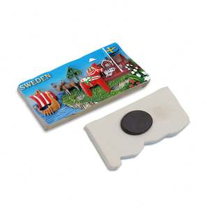 Imán de Resina Minimalista de Suecia, Recuerdos Turísticos Personalizados, Imanes Metálicos para Refrigerador de Estocolmo - Product Image 2