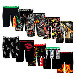 Ropa interior masculina transpirable de mezcla de poliéster y spandex CELINNE, de secado rápido, cómoda, colorida, calzoncillos bóxer deportivos para hombre. - Product Image 1