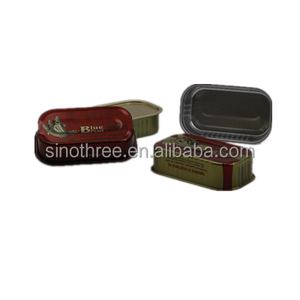 Impression personnalisée 125ml 125g 1/4 boîtes en étain en gros avec EOE # Boîte carrée <span class=keywords><strong>vide</strong></span> de 311 couvercles pour sardines, pilchards, poissons - Product Image 3