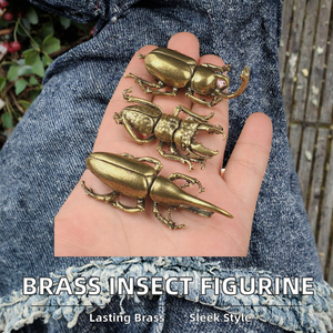 Figura de Insecto Moderna de Latón Sólido, Pequeña Estatua, Adorno Decorativo para el Hogar - Product Image 2