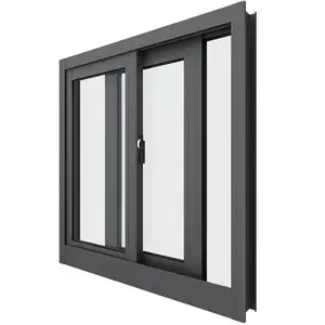 China Supplier Energy Saving Hollow Glass Insulated Windows Aluminum Sliding Window
