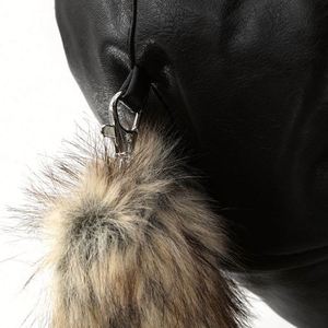 Gorro de Trapper de Piel con Diseño Novedoso, Venta al por Mayor, Gorro de Invierno para Mujer Adulta con Orejeras, Gorro de Trooper de Cuero Ajustable - Product Image 5