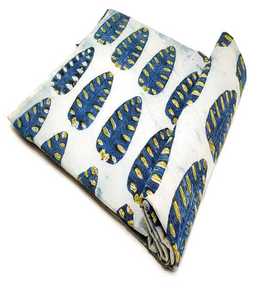 Tela de Algodón Estampada a Mano de Lujo, Diseño Herencia, para Ropa de Diseñador, Calidad de Exportación - Product Image 4