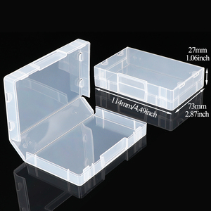 Boîtes de rangement pour cartes de jeu SUNSHING en plastique, boîtes de protection pour cartes à collectionner, étuis à fermeture à pression pour cartes de jeu UNO - Product Image 1