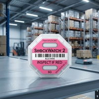 Étiquette indicatrice d'impact en papier adhésif 5G/10G/15G/25G/37G/50G/75G, autocollant auto-adhésif de détection de chocs, expédition internationale