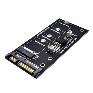 Adaptador de Tarjeta NGFF <span class=keywords><strong>M</strong></span>.<span class=keywords><strong>2</strong></span> a SATA3, Adaptador de Elevación SATA a SSD M2, Tarjeta de Expansión SATA, Compatible con Clave B, 30, 42, 60, 80 mm - Product Image 1