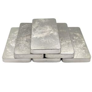 Lingots d'indium métallique pureté 4N/5N, qualité semi-conductrice, plasticité 7N (99,9999%), non allié, blanc argenté secondaire, usage industriel - Product Image 1