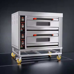 Équipement de boulangerie commerciale de Guangzhou fonction de cuisson de four à gaz/électrique de 3 ponts et 6 plateaux pour le gâteau de pain pour la boulangerie de <span class=keywords><strong>cuisine</strong></span> - Product Image 5