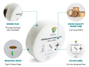 Low Price High Quality Fiber Glass Mesh Tape Self-Adhesive Rolls - Product Image 3