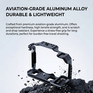 Jaula de Aluminio para Cámara <span class=keywords><strong>Nikon</strong></span> Z5/Z5II/Z6/<span class=keywords><strong>Z6II</strong></span>/Z6III/Z7/Z7II, Marco Protector Ligero de 186g - Product Image 3