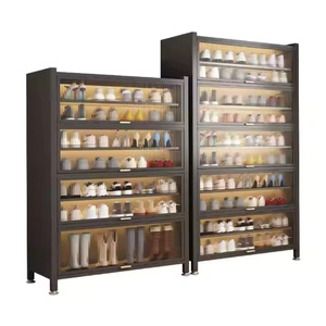 Armadio per scarpe in acciaio a 7 livelli con 3 porte posizionate all'interno o all'esterno resistenti alle intemperie sotto le scale altezza 1151mm - Product Image 4