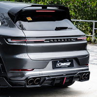 Diffuseur de pare-chocs arrière en fibre de carbone sèche pour Porsche Cayenne 24-On 9YB 9Y0.2, kits de carrosserie automobile, pièces de modification, style CMST