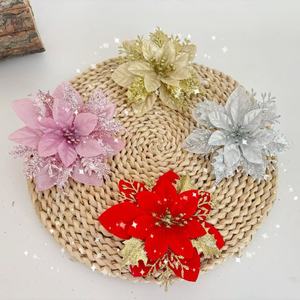 Vente en gros de <span class=keywords><strong>d</strong></span>écorations de Noël festives modernes ornements <span class=keywords><strong>d</strong></span>'arbre de guirlande de poudre <span class=keywords><strong>d</strong></span>'or artificielle de haute qualité sacs de grande taille - Product Image 3