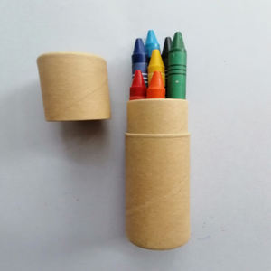 ペーパーカバーのサイズ8.8x0.8CMが付いているペーパー管の6pcsクレヨン - Product Image 4