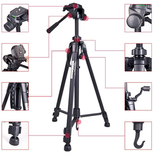 Trípode Profesional Weifeng WT-<span class=keywords><strong>3560</strong></span> para Cámara Réflex Digital Micro, Fotografía al Aire Libre, Soporte para Teléfono Móvil, Trípode Portátil - Product Image 3