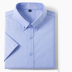 Camisa de Verano para <span class=keywords><strong>Hombre</strong></span>, Nueva Llegada, Manga Corta, Cuello con Botones, Algodón Puro, Tela <span class=keywords><strong>Oxford</strong></span>, Camisa Casual de Negocios para <span class=keywords><strong>Hombre</strong></span> - Product Image 6