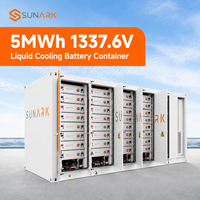 Système de stockage de batteries au lithium à refroidissement liquide Sunark 20ft Container BESS 5MWh avec installation rapide pour l'alimentation des services publics