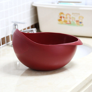 चावल वाशिंग स्ट्रॉनर फिल्टर टोकरी कोलैंडर सिव फल सब्जी कटोरे सफाई उपकरण रसोई उपकरण - Product Image 4