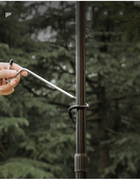 Lanterne suspendue en acier inoxydable, équipement de Camping, chasse, pêche, tente Portable, crochet de lampe, 1 pièce