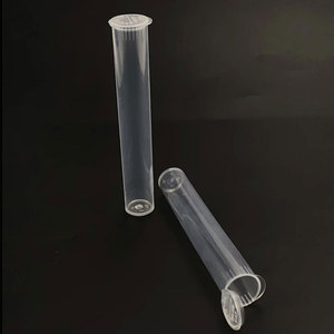 Tubos Transparentes para Hierbas con Tapa Abatible y Etiqueta Personalizada, 116mm 120mm, Tubo Sellado para Tabaco con Tapa a Prueba de Niños - Product Image 2
