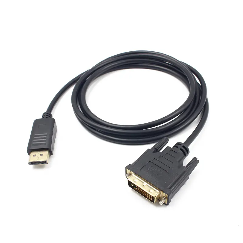 Displayport DP to DVI Adapter Cable 1.8m Male to Male converter Cord Free Driver for Windows 7 8 10 for Mac OS PC HDTV Monitor