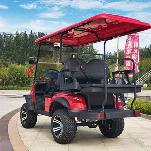 Carrito de Golf Eléctrico Retro para Exteriores, Vehículo de Nueva Energía con 4 Ruedas, Buggy Todoterreno con Diseño Elevado - Product Image 6