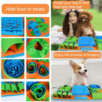 Tapis interactif pour chien : jouet de puzzle pour soulager l'ennui quotidien et stimuler la mentalité, durable, pour une alimentation lente et anti-anxiété